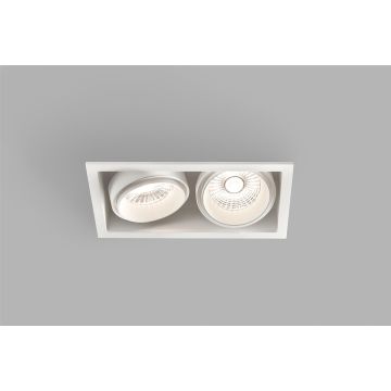 Light-Point LED-2er-Einbaustrahler GHOST weiß 20x11cm 270850 259074