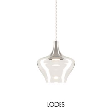 Lodes LED-Einzelpendel NOSTALGIA MEDIUM 20cm klar Vorgängerversion 15423 0027