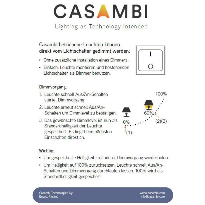 Vooroordeel in de tussentijd segment Casambi Bluetooth-Dimmer 07700000