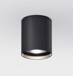 LED-Deckenspot UP R schwarz (rund)