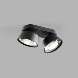 2er-LED-Spot VANTAGE 22x10cm schwarz