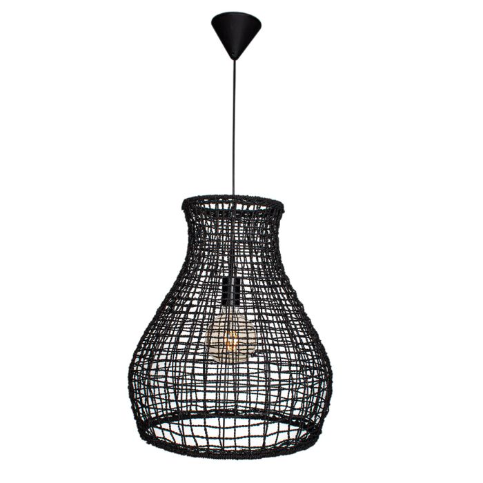 By Rydens Pendelleuchte Seagrass 49 cm Schwarz 4200010-4000