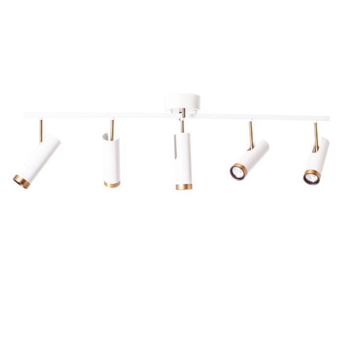 By Rydens Deckenleuchte Puls Bar Spotlight 5-flam Weiß matt 4201610-5002
