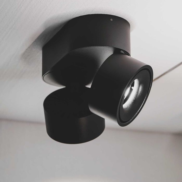 LOOM Design LED-Spot AIM DOUBLE Schwarz MJ-2082B