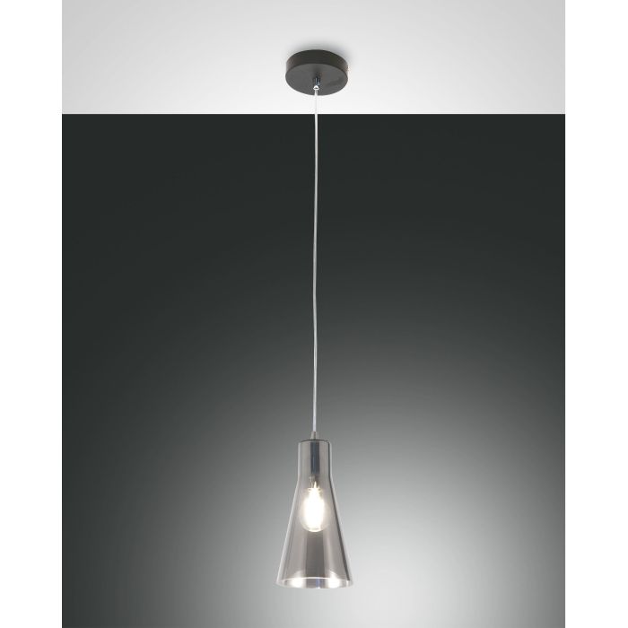 Fabas Luce Pendelleuchte DAFNE schwarz/fume 3596-40-126 Fabas Luce Pendelleuchte DAFNE schwarz/fume 3596-40-126