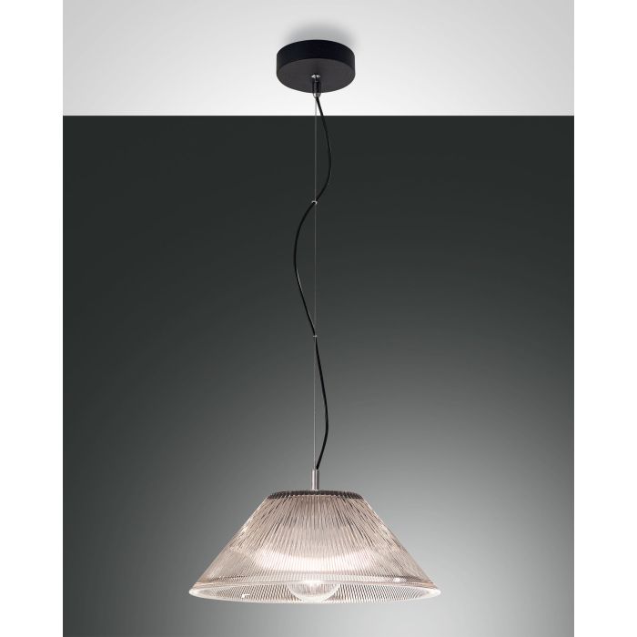Fabas Luce Pendelleuchte SALENTO schwarz/fume 3637-40-126 Fabas Luce Pendelleuchte SALENTO schwarz/fume 3637-40-126