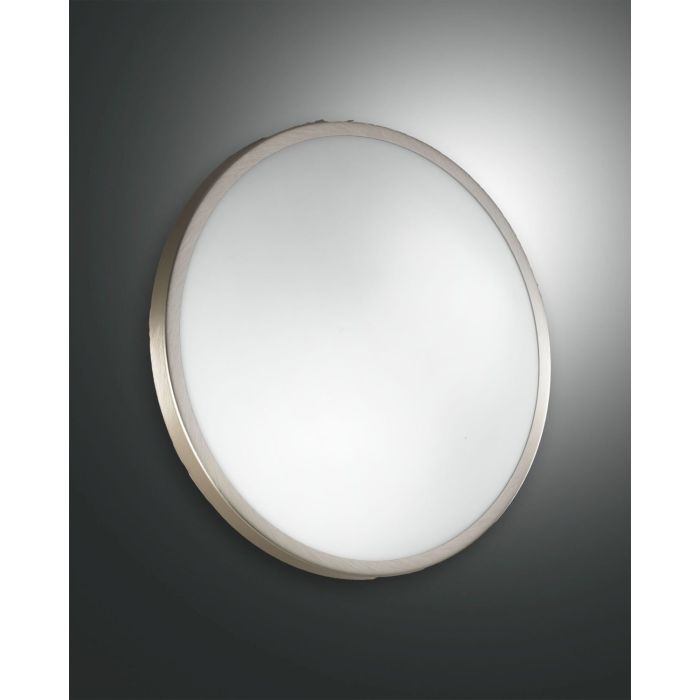 Fabas Luce Deckenleuchte PLAZA Nickel satiniert 30 cm 2866-61-178 Fabas Luce Deckenleuchte PLAZA Nickel satiniert 30 cm 2866-61-178