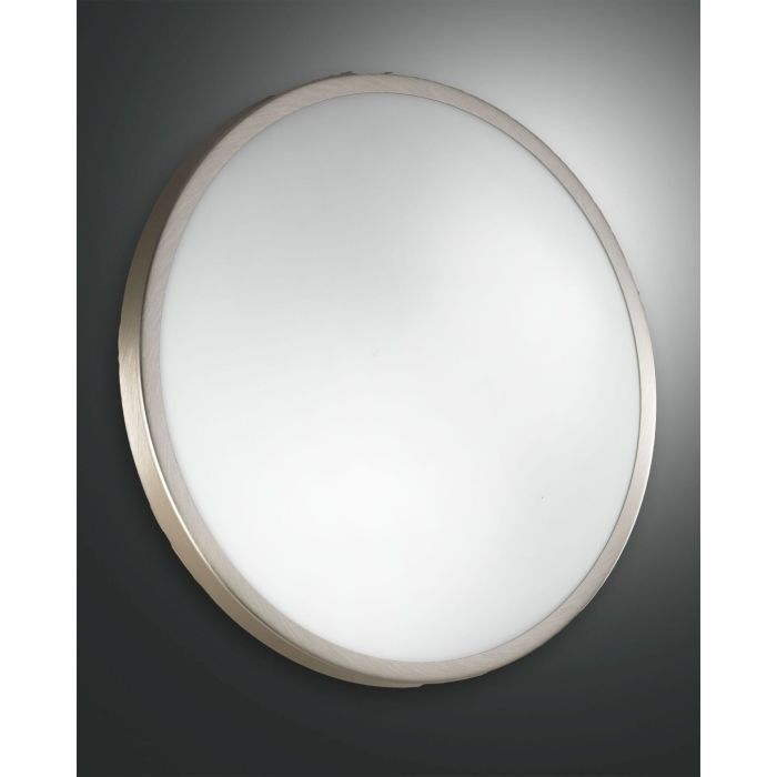 Fabas Luce Deckenleuchte PLAZA Nickel satiniert 40 cm 2866-66-178 Fabas Luce Deckenleuchte PLAZA Nickel satiniert 40 cm 2866-66-178