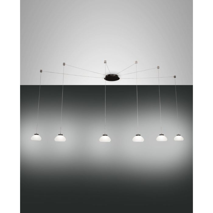 Fabas Luce 6er-LED-Pendelleuchte ARABELLA weiß 3547-46-102 Fabas Luce 6er-LED-Pendelleuchte ARABELLA weiß 3547-46-102