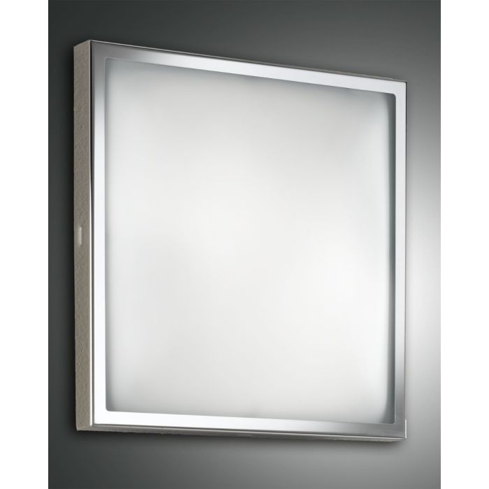 Fabas Luce LED-Deckenleuchte OSAKA 40x40cm chrom 3565-65-138 Fabas Luce LED-Deckenleuchte OSAKA 40x40cm chrom 3565-65-138