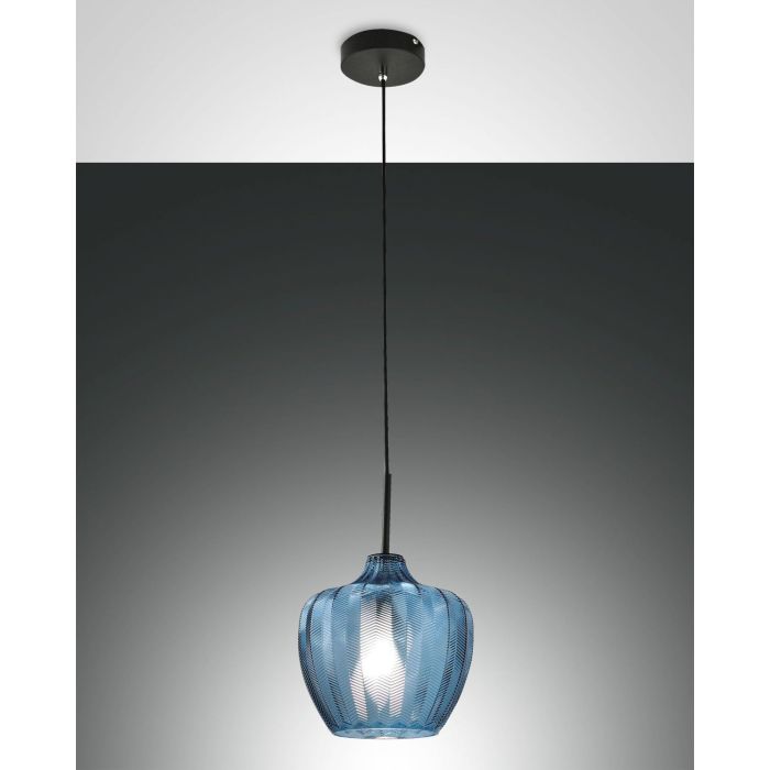 Fabas Luce Pendelleuchte GALLURA Azurblau 3722-40-244 Fabas Luce Pendelleuchte GALLURA Azurblau 3722-40-244
