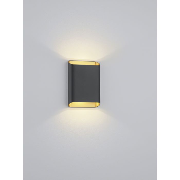LED-Wandleuchte TOCO Schwarz / Gold LED-Wandleuchte TOCO Schwarz / Gold