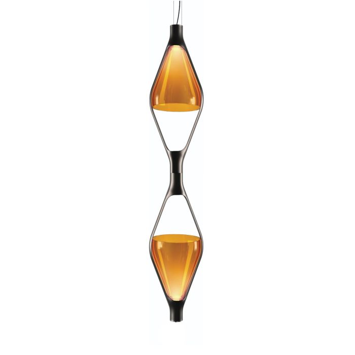 Kundalini LED-Pendelleuchte VICEVERSA 2 Amber K370281GA Kundalini LED-Pendelleuchte VICEVERSA 2 Amber K370281GA