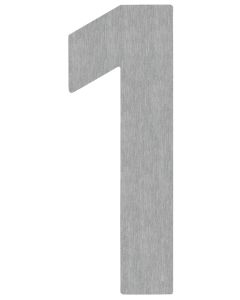 Hausnummer 1 Edelstahl