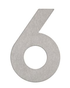 Hausnummer 6 Edelstahl