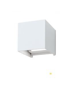 Hausmarke LED-Wandaußenleuchte CUBE AL 11-1192 weiß