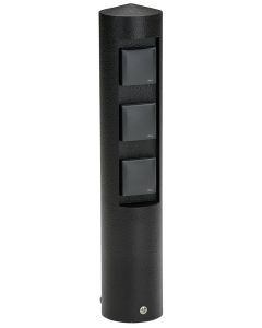 Steckdosensäule 3-fach Schwarz (für EU-Stecker)