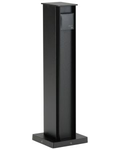Steckdosensäule 2-fach Schwarz (für EU-Stecker)