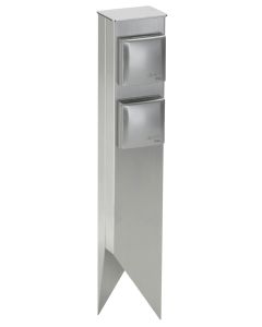 Steckdosenspieß 2-fach Edelstahl (für EU-Stecker)