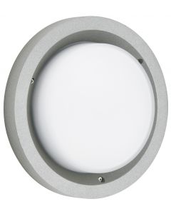 LED-Wand-/Deckenaußenleuchte Silber