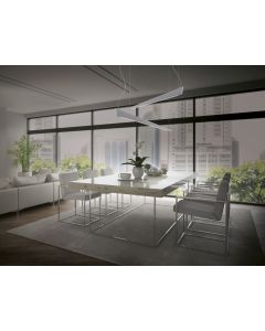 LED-Pendelleuchte KATANA Weiß 130cm