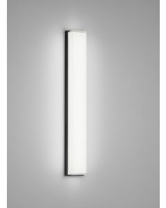 LED-Wandleuchte COSI Schwarz Weiß satiniert 61 cm