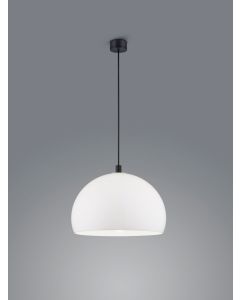 Pendelleuchte DORO Schwarz matt weiß 40 cm