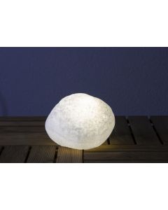 LED-Akku-Außenleuchte Steinleuchte alabaster Akku
