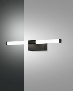 LED-Spiegelleuchte AGO Schwarz 33,5 cm