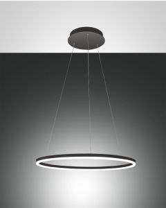 Fabas Luce LED-Pendelleuchte GIOTTO 60cm schwarz 3508-40-101