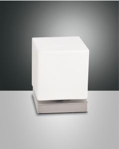 Fabas Luce LED-Tischleuchte BRENTA Nickel 3407-30-178