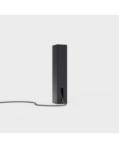 2-fach-Schuko-Steckdosensäule JACK schwarz (für EU-Stecker)
