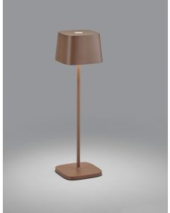 LED-Tischleuchte KORI rostfarbig