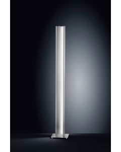 LED-Stehleuchte KURVO Nickel matt/Chrom