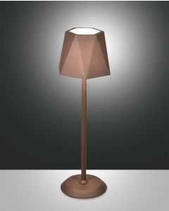 LED-Akku-Tischleuchte KATY rostbraun