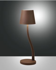 LED-Akku-Tischleuchte JUDY rostbraun