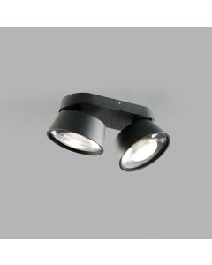 2er-LED-Spot VANTAGE 22x10cm schwarz