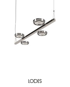 Lodes LED-Pendelleuchte NAUTILUS chrom 2700K 165119