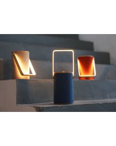 LED-Akku-Tischleuchte mit Lautsprecher SILO 1 Grau