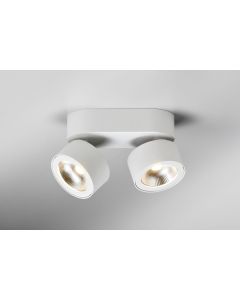 2er-LED-Deckenspot BLOC schwarz/weiß 2700K/3000K