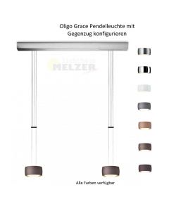 Oligo LED-2er-Pendelleuchte GRACE mit Gegenzug