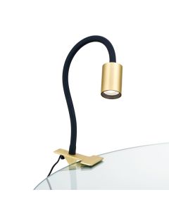 Orion LED-Klemmleuchte KURT Messing matt Str 10-489 MS-matt