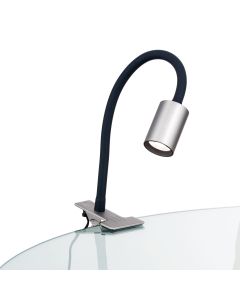 Orion LED-Klemmleuchte KURT Nickel matt Str 10-489 satin