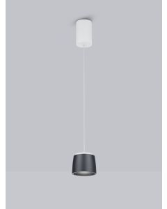 LED-Pendelleuchte OVE Weiß schwarz