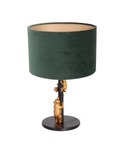 Tischleuchte ANIMAUX Schwarz Grün 20cm