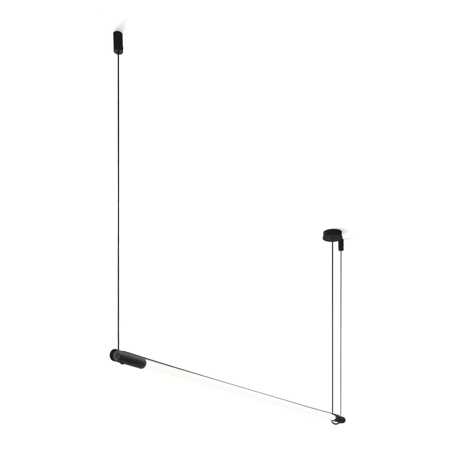 Wever & Ducré LED-Pendelleuchte DARF CEILING SUSP 1.2 - TUBE 3000K B 3000K dimmbar 2561T8B5