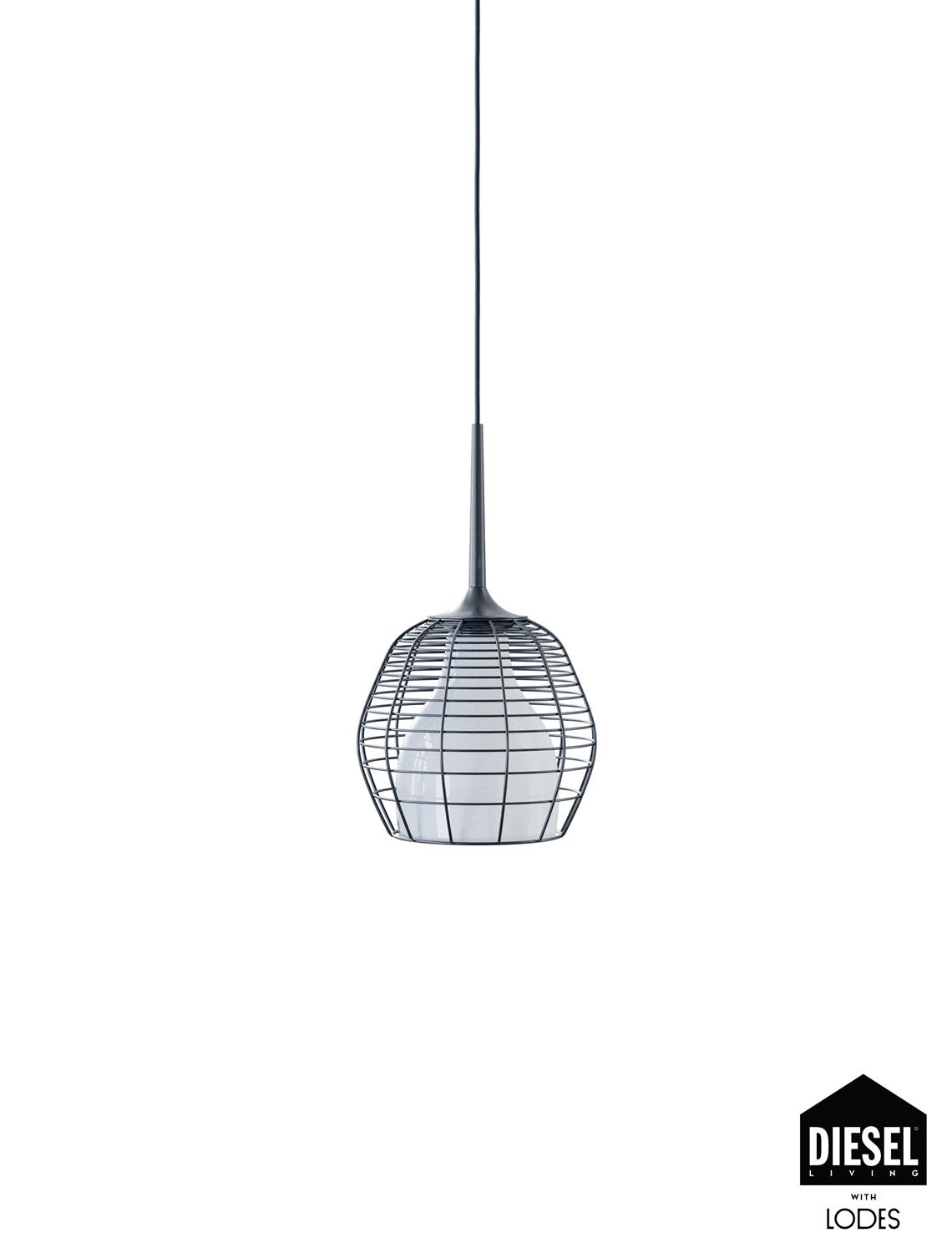 Diesel Leuchten Pendelleuchte CAGE schwarz/weiß 27cm (ohne Baldachin) 50110 1700