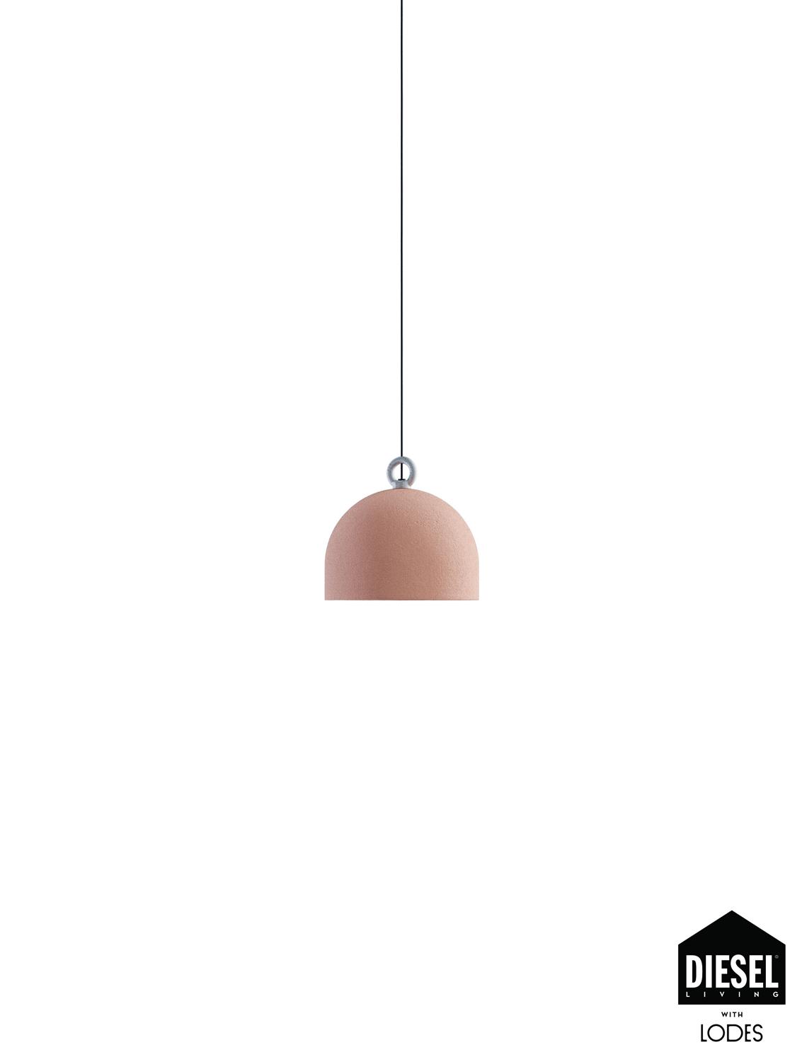 Diesel Leuchten Pendelleuchte URBAN CONCRETE rosa 25cm (ohne Baldachin) 50210 6100