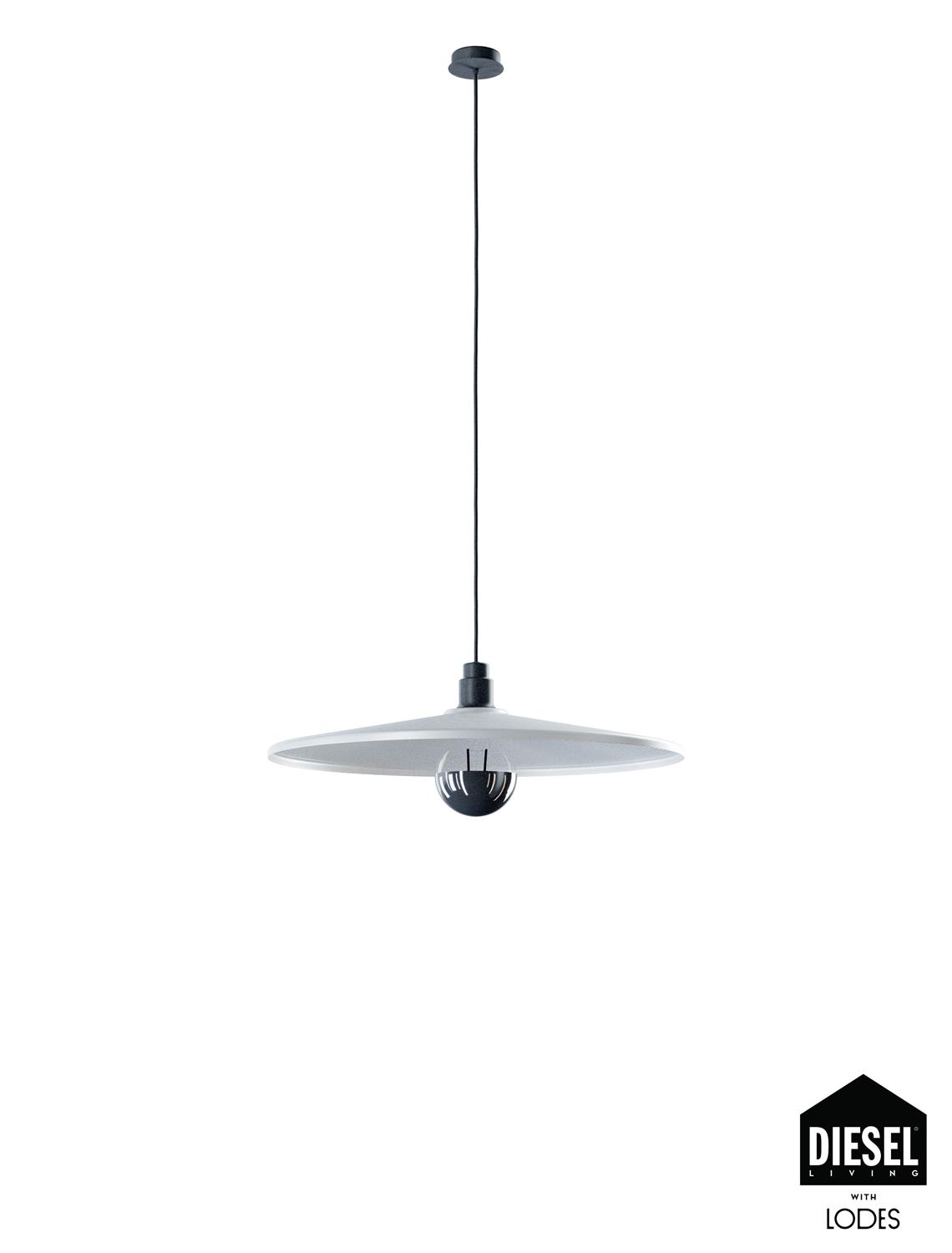 Diesel Leuchten Pendelleuchte VINYL silber 60cm 50822 4100