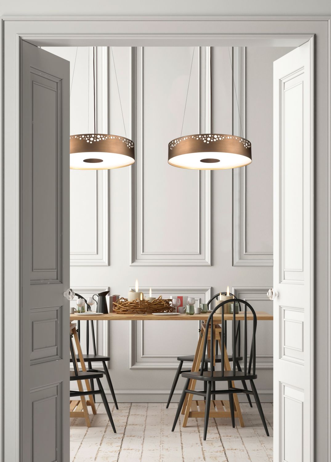 Elesi Luce Pendelleuchte GAIA E14 Bronze 45cm 04532BZXXXXXX